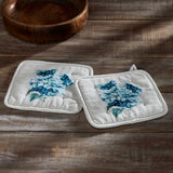 Serene Hydrangea Pot Holder Set of 2-Lange General Store