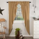 Simple Life Flax Khaki Long Prairie Curtains-Lange General Store