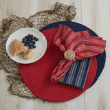 Solid Red Braided Placemats-Lange General Store