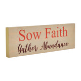 Sow Faith Gather Abundance Sign-Lange General Store