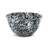 Splatterware Black 4 quart Large Salad Bowl-Lange General Store