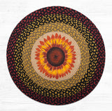 Sunflower Bloom Braided Rug-Lange General Store