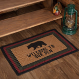 Wyatt Bear Welcome Braided Rectangle Rug-Lange General Store