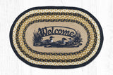 Welcome Loons Braided Rug-Lange General Store