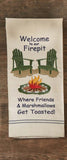 Welcome To Our Firepit Dishtowel-Lange General Store