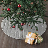 Yuletide Burlap Dove Grey Snowflake Tree Skirt - Lange General Store