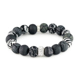 Midnight Palm Crystal Stretch Bracelet-Lange General Store