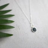 Midnight Palm Petite Coin Necklace-Lange General Store