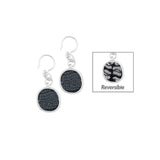 Midnight Palm Reversible Coin Earrings-Lange General Store