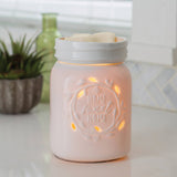 White Mason Jar Wax Melter-Lange General Store